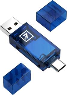 ONE 7 3-in-1 SD & TF Card Reader | Type C & USB Compatible | Supports TF, SD, SDHC Etc Card Reader
