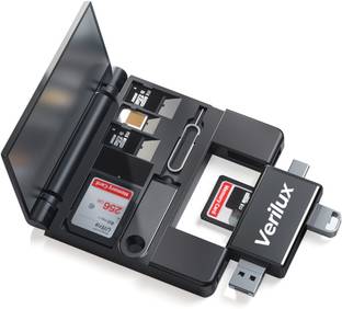 Zomei 5 in 1 Card Reader with Case for Micro SD SD Cards USB Type C Dual Plugs Card Reader