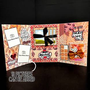 Kreative Crafts Trifold Anniversary Card for Lover (Non-Customised) Greeting Card