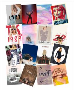 craft maniacs TAYLOR SWIFT PACK OF 16 MATT LAMINATED 3 X 4 INCH LOMO CARDS FOR DECORATION Post  Card