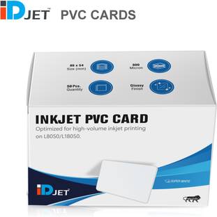 iDJET Blank PVC ID Cards for inkjet printers, Size- ID  Card