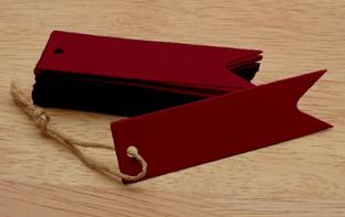 Darling Souvenir 100 Pcs Shape Wedding Favor Tags Blank Hang Tag with Free Natural Jute Twine Invitation Card