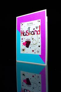 AanyaCentric Husband Birthday Handmade Greeting Card
