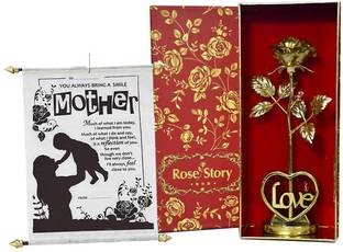 Saugat Traders Mother Message Scroll Card and Gift Box | Surprise Gift for Mom | Birthday Gift Greeting Card