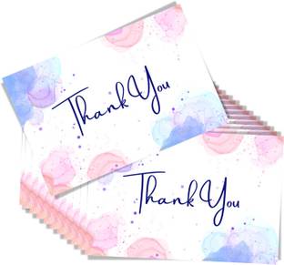 LAZYLINES Thank You Card, Multicolor Abstract Design Greeting Card