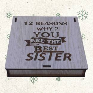Buyist Women's Day Best Sister Love SIS shapped Message card Puzzle sis Greeting Card