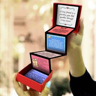 Exciting Lives Messages For Friends Popup Box - Gift for Friends - For Friendship Day, Birthday Greeting Card