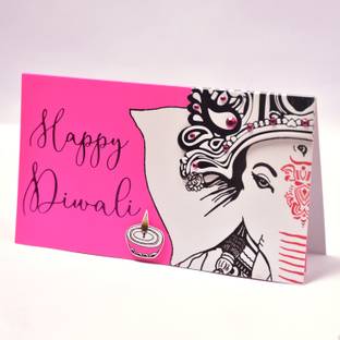 INSPIRATION BY JK CARDS JKIND-1314 CODE S - Diwali Festival Hand Made Greeting Card
