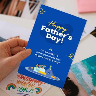 PICKKART PICKKART Father's Day Cards, Funny Quotes, Well Wishes for Dad (FATHERS DAY) Greeting Card