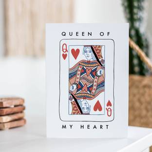 Exciting Gifts Queen Of My Heart Love Greeting Card
