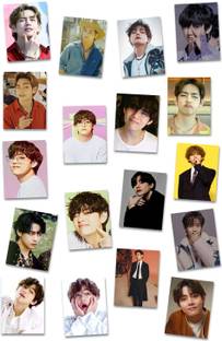 craft maniacs BTS V PACK OF 18 MATT LAMINATED LOMO CARDS 3X4 INCH EACH Post  Card
