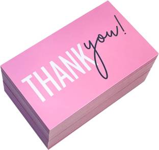 Festiko Thank You Cards (Pink), Thank You Cards For Small Business Greeting Card