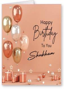 Midas Craft Shubham Happy Birthday Greetings Card 36. Greeting Card
