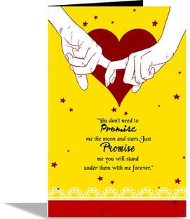 alwaysgift You do not need to Promise Day Valentines Day Greeting Card Greeting Card