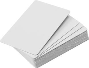 REVUZ Blank White Printable PVC NFC Card | For Google Review/Social Media Follow cards Business Card