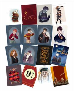 craft maniacs PACK OF 16 MATT LAMINATED 3 X 4 INCH LOMO CARDS FOR DECORATION Greeting Card