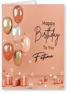 Midas Craft Fatima Happy Birthday Greetings Card 36. Greeting Card