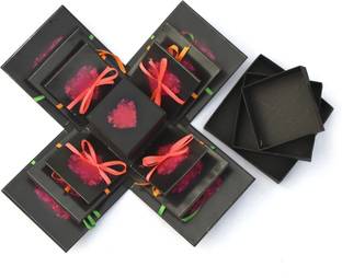 nyarogift 3 Layered Explosion Box for Chocolates - Love (with out Chocolates) Greeting Card