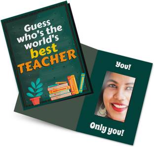 Exciting Lives Best Teacher Mirror Card - Gift for Teacher, Professor - Gift For Teacher's Day Greeting Card