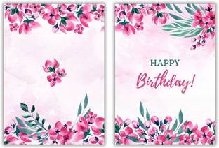 AanyaCentric 4.1x5.8inches Combo Pack Of 6 Printed A6 Size Birthday Greeting Card