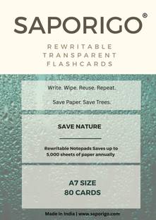 Saporigo Rewritable Transparent Flash Card Business Card