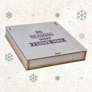 Buyist 20 Reasons Why I Love You Wooden Message pills Gift for love you Greeting Card