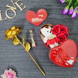nyarogift Artificial Flower, Soft Toy, Message Bottle Greeting Card Greeting Card