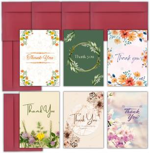 AanyaCentric Thank You 4.1x5.8inches Postcard Greeting Card