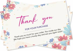 ESCAPER Thank you Cards for Business (3.5 x 2 inche) Thank you for your purchase cards & Business Card