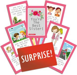 Exciting Lives Best Sister Cards Gift Set Greeting Card