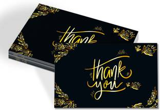 CLICKEDIN Beautiful ThankYou card High-Quality Printed Set Of 50 Thank you card “3x2”inch Greeting Card