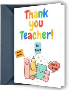Deo Dap Teacher's day Thankyou Greeting Card