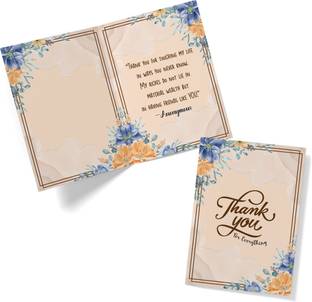 Festiko Festiko® 1 Pc Thank You Card, Thank You Card For Friends Greeting Card