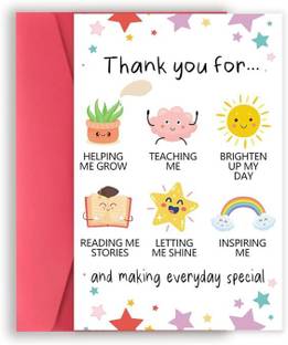 KNEFT Teachers Appreciation Card - Pack of 2 Greeting Card