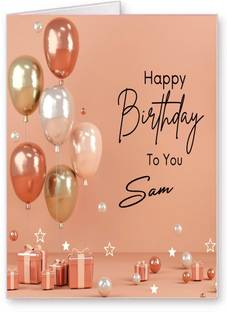 Midas Craft Sam Happy Birthday Greetings Card 36. Greeting Card