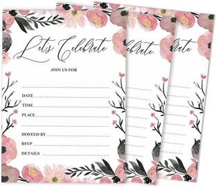 Inkdotpot Pack Of 30, You're Invited Invitations With Envelopes Invites for Your Wedding Invitation Card