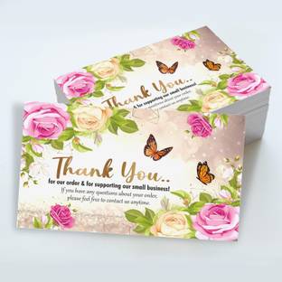 Zeetab Thank You Cards for Order, Business Thank You Cards Greeting Card
