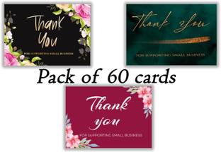 D2C Thank you For Supporting Small Business card Package Insert (3.5*2.5 inch) Greeting Card