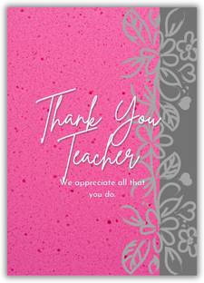 AanyaCentric Thank You For Teacher Mentor Farewell Gift Greeting Card