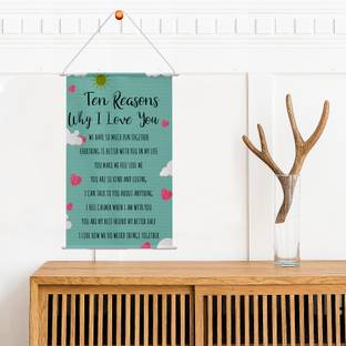 CTW Ten Reasons Why I love You Scroll Greeting Card Valentine Day Gift for patner Greeting Card