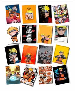 craft maniacs NARUTO PACK OF 16 MATT LAMINATED 3 X 4 INCH LOMO CARDS FOR DECORATION Post  Card