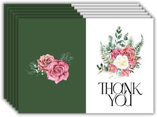 AanyaCentric 6nos Thank You 4.1x5.8inches Postcard with Envelopes Greeting Card