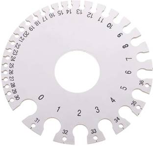NITYA Round Cable Sheet Stainless Steel SWG Wire Gage for Measuring Wire Diameter Marking Gauge