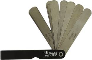 Inditrust Feeler Gauge 15 new Blade Size .002" to .025" (Pack of 1) Marking Gauge