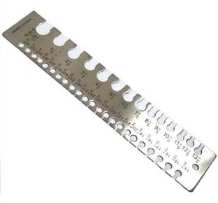NITYA 1 Precision-Made Stainless Steel Wire Gauge for Measuring Marking Gauge