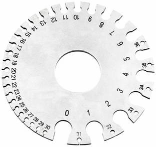 AS TOOL CENTER Round AWG SWG Wire Thickness Marking Gauge