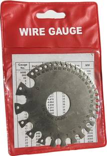 ADAWAT Round Thickness Stainless Steel Wire Gauge Diameter for Measuring Wire Diameter Marking Gauge