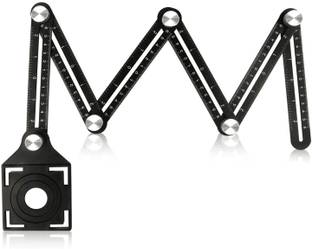 HBD SALES Six-Sided Angle Measuring Tool, Angular Ruler, Hole Opening Locator Template for Marking Gauge