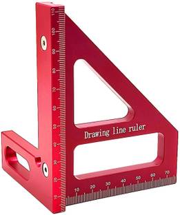 AASONS 45 90 Degree 3D Multi-Angle Measuring Ruler Scriber Tri-Square