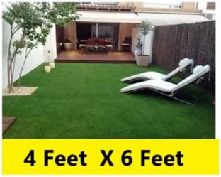 CHETANYA LOOMTEX Green Polypropylene Carpet